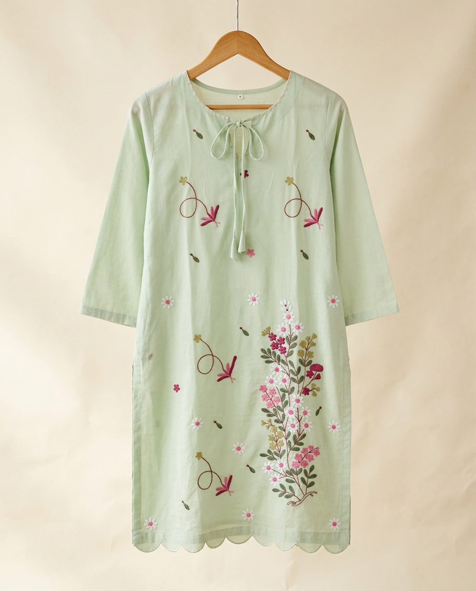 Mint Meadow Kurta